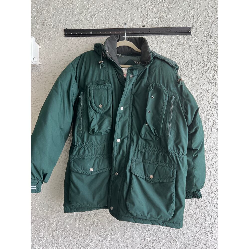 Vintage Triple F.A.T. Goose size medium green puffer coat